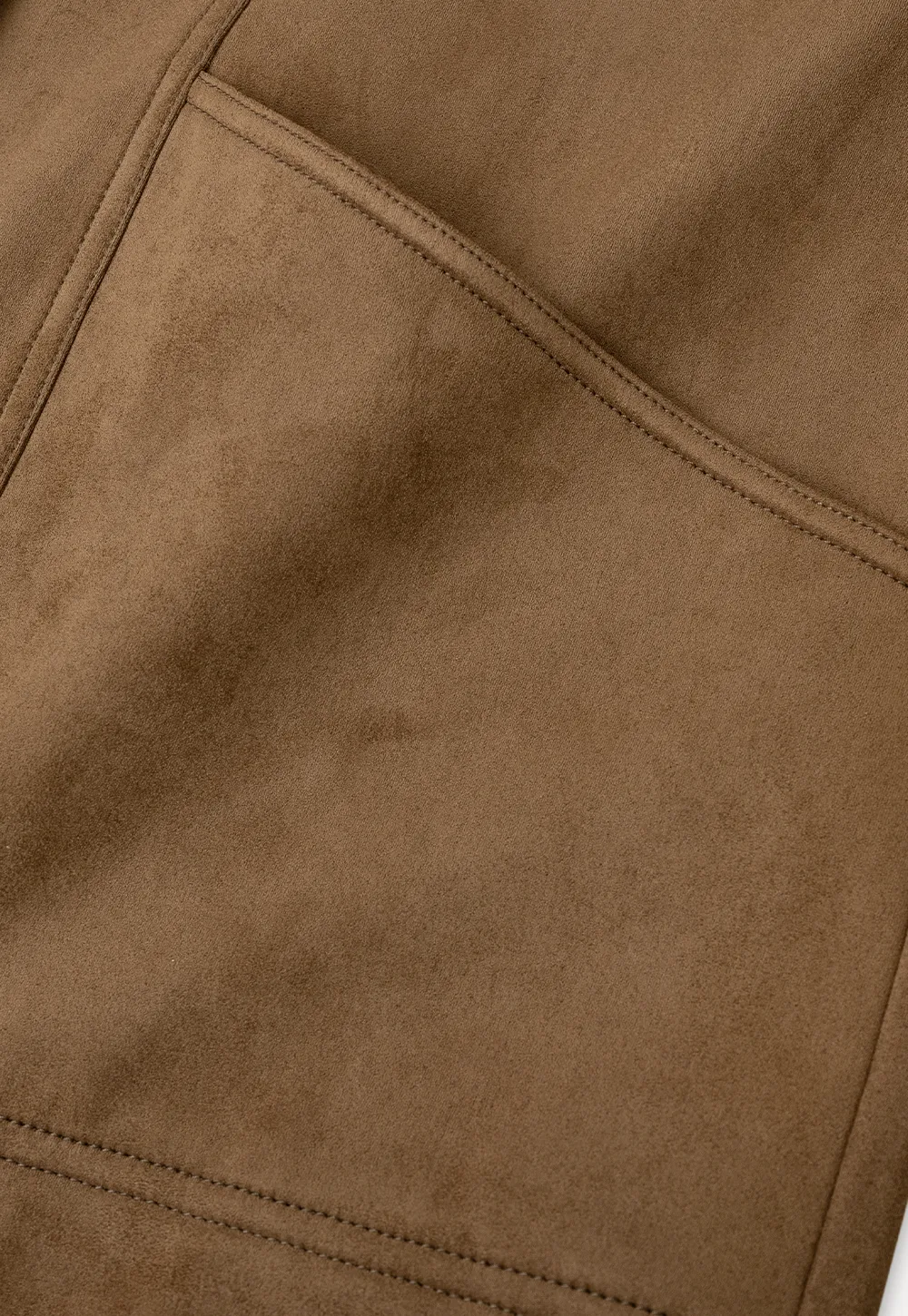 Suede Texture Oversized Short Jacket