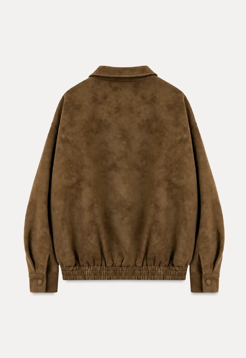 Suede Texture Oversized Short Jacket