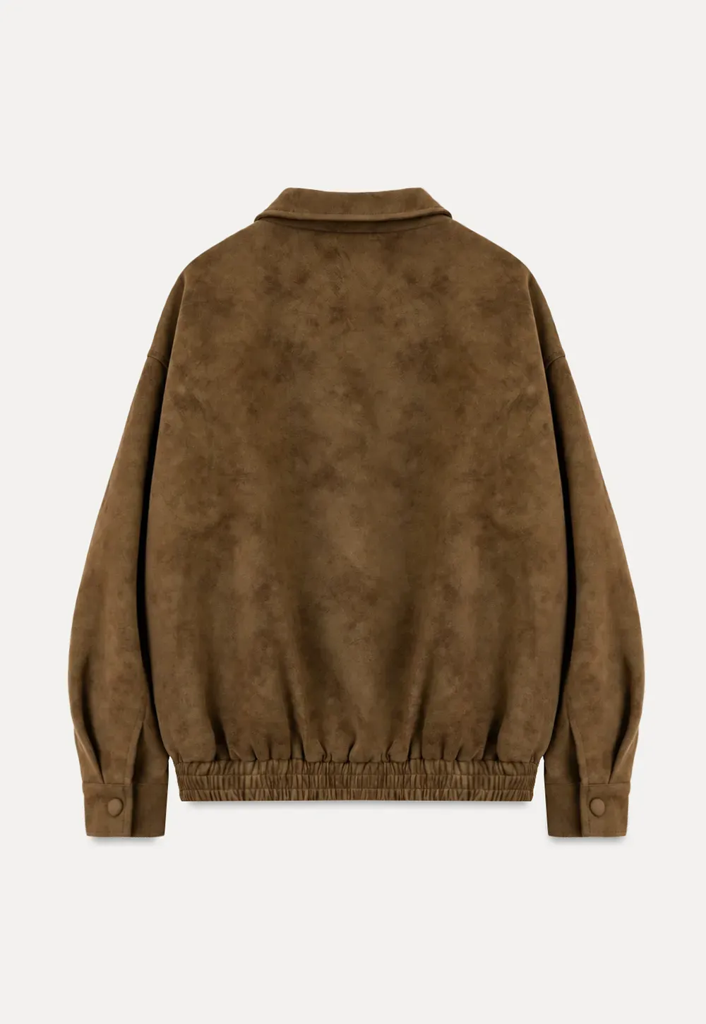 Suede Texture Oversized Short Jacket