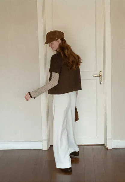 Peter Pan Collar Cropped Short Jacket