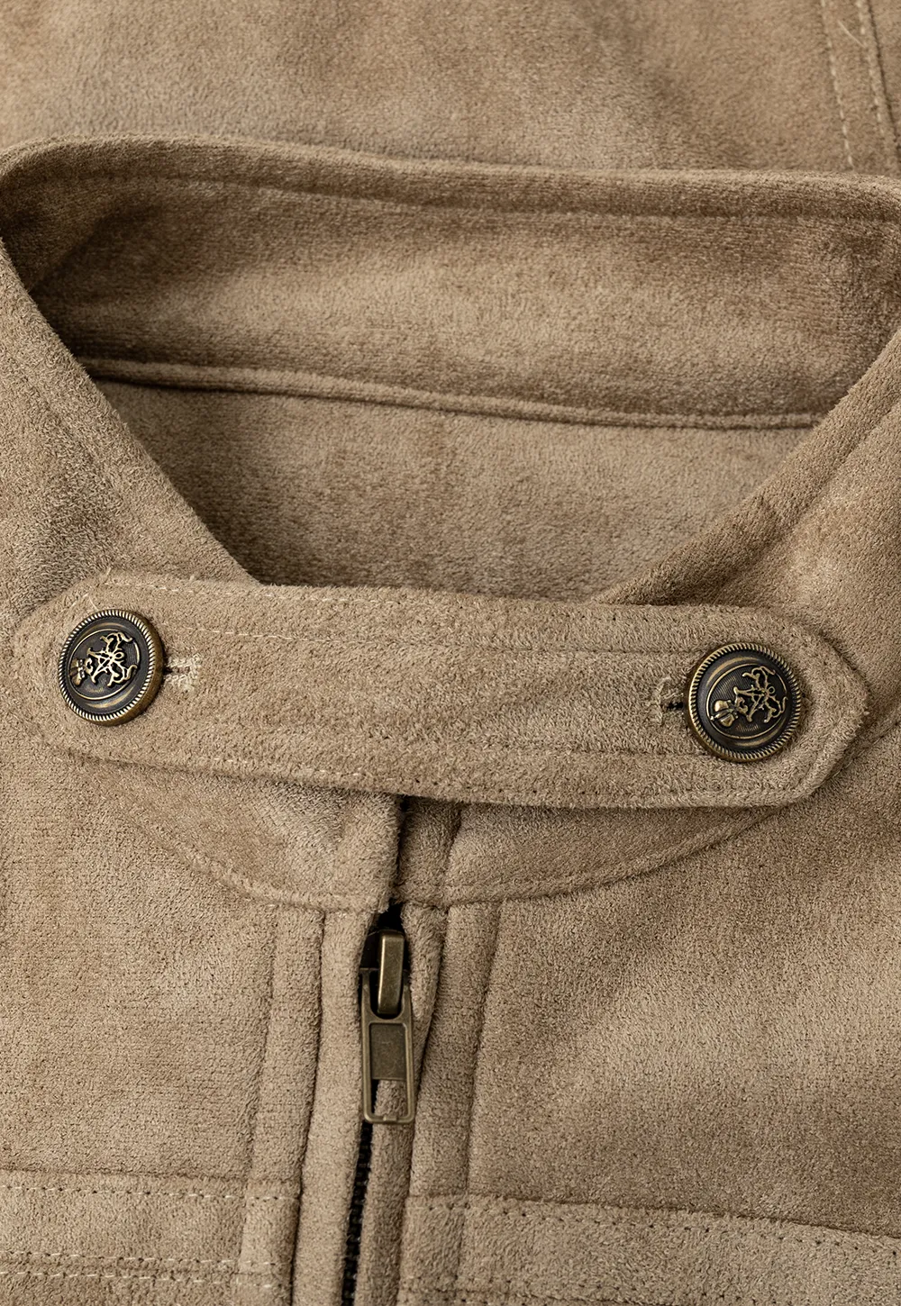 Military Style Double Breasted Short Jacket