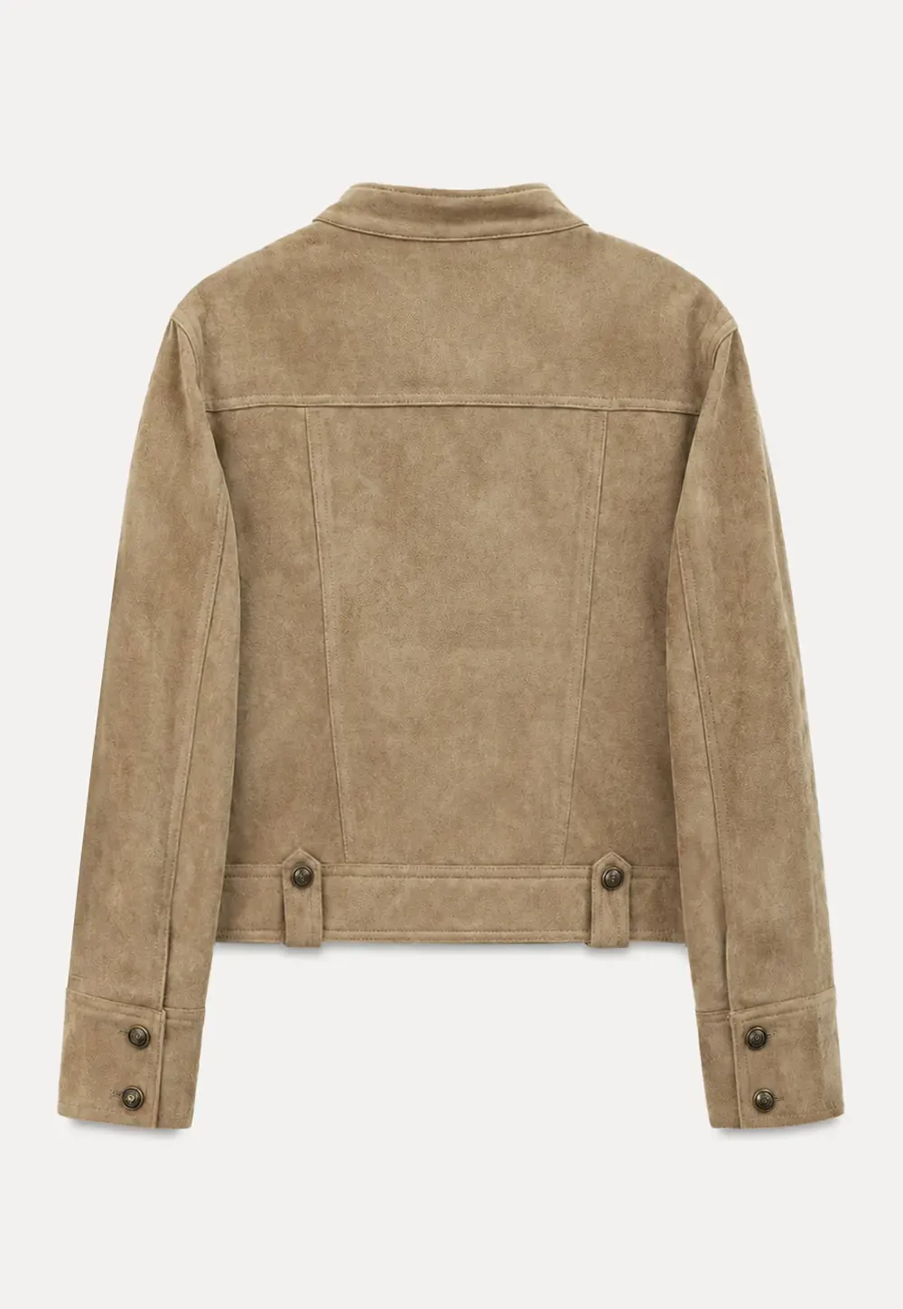 Military Style Double Breasted Short Jacket