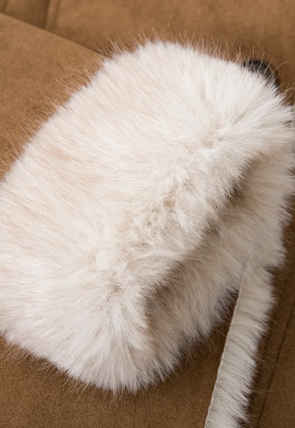 Shearling Trim Collar and Cuffs Short Jacket