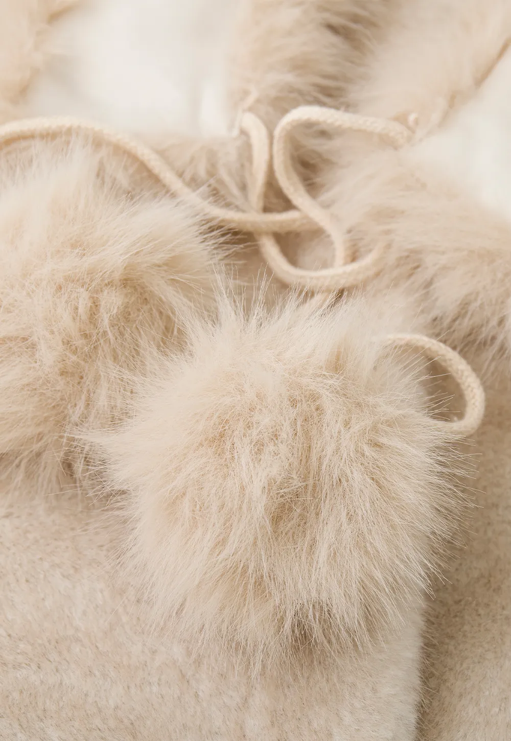 Faux Fur Collar Oversized Short Jacket