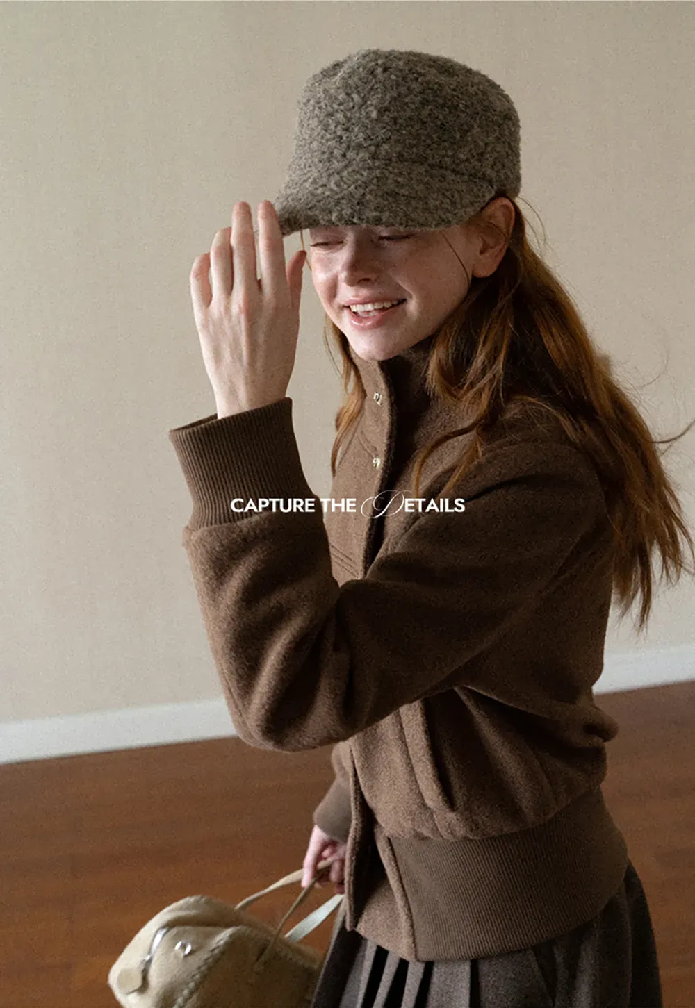 High Collar Button Front Cropped Short Jacket