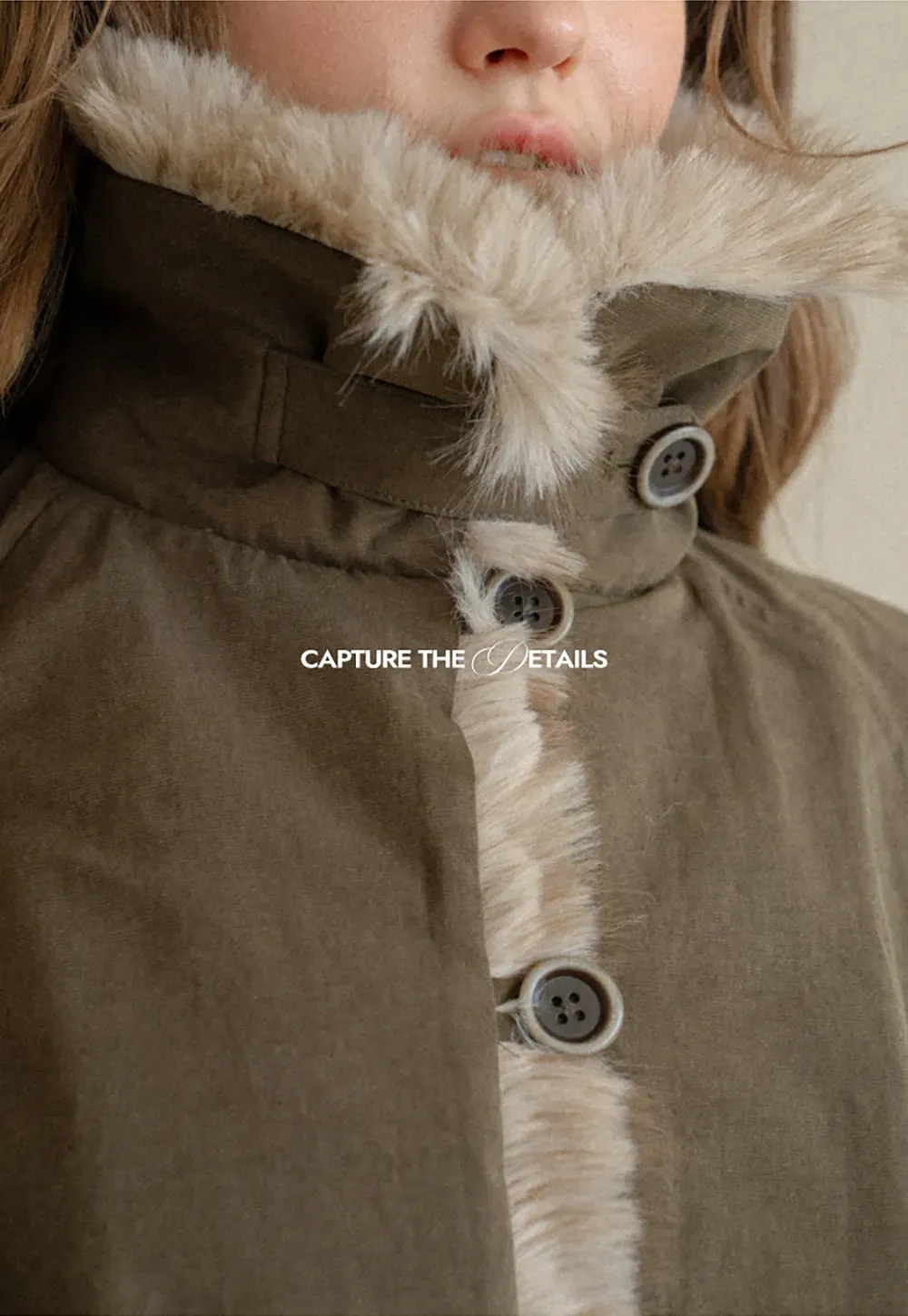 Faux Fur Trimmed Collar and Hem Short Jacket