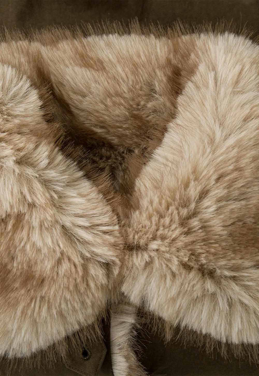 Faux Fur Trimmed Collar and Hem Short Jacket