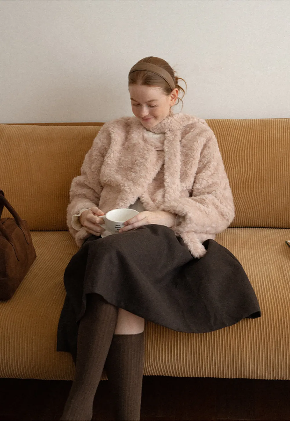 Textured Bouclé Cropped Short Jacket