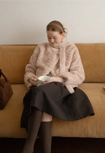 Textured Bouclé Cropped Short Jacket