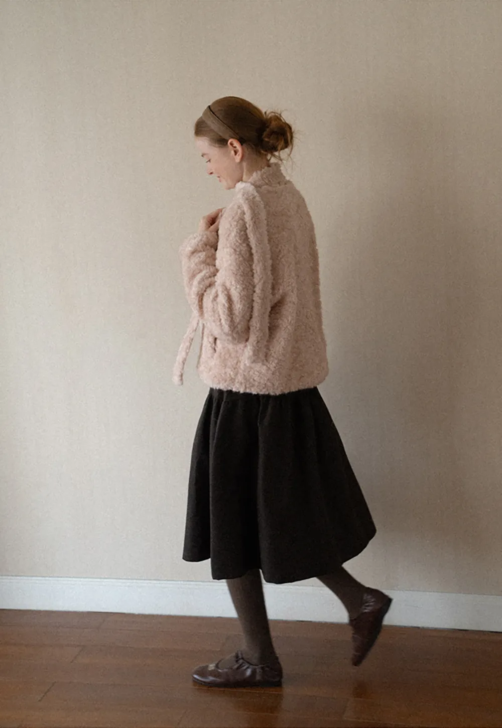 Textured Bouclé Cropped Short Jacket