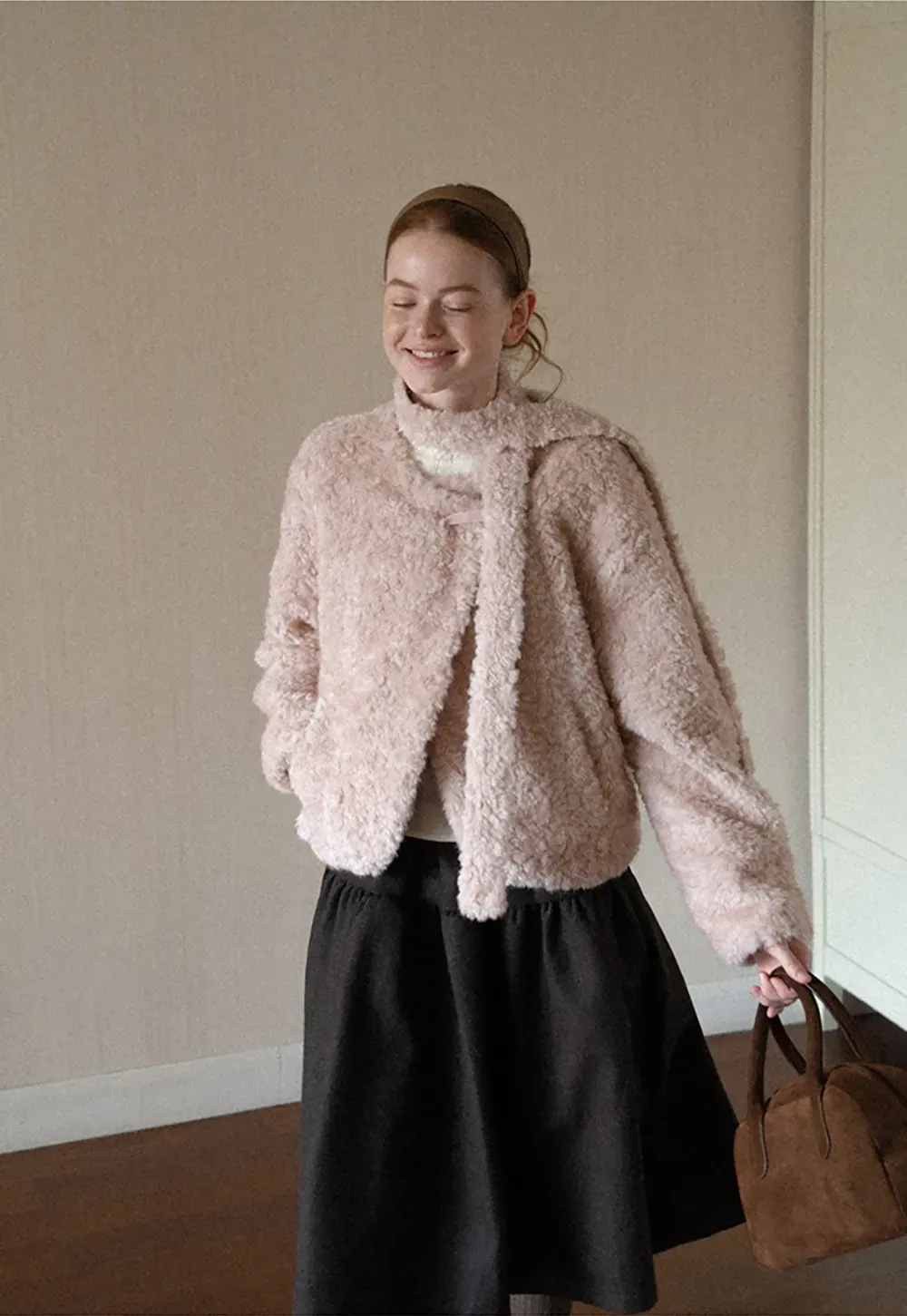Textured Bouclé Cropped Short Jacket