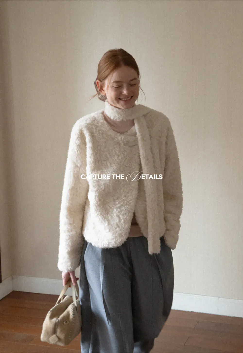 Textured Bouclé Cropped Short Jacket