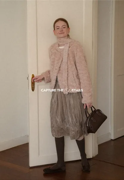 Textured Bouclé Cropped Short Jacket