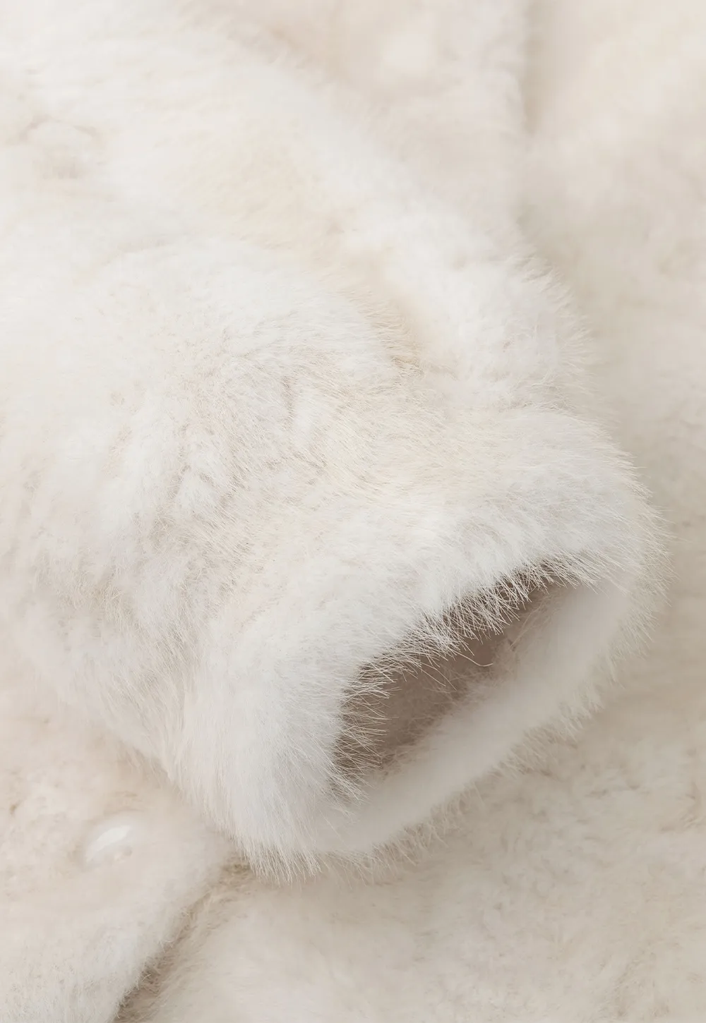 Fluffy Textured Cropped Short Jacket