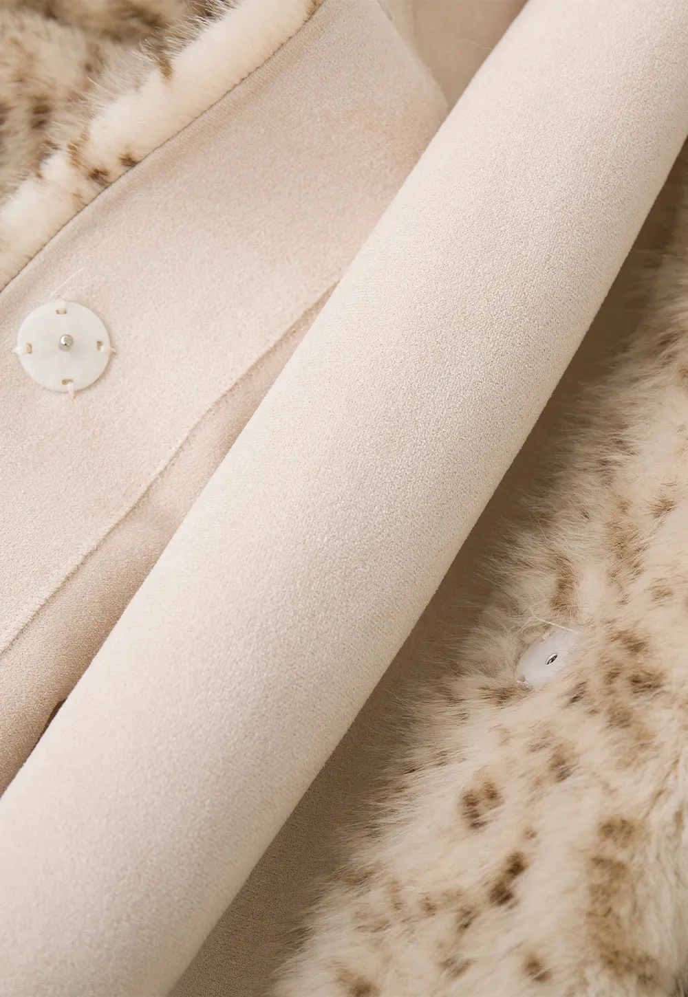 Leopard Print Faux Fur Collar Short Jacket