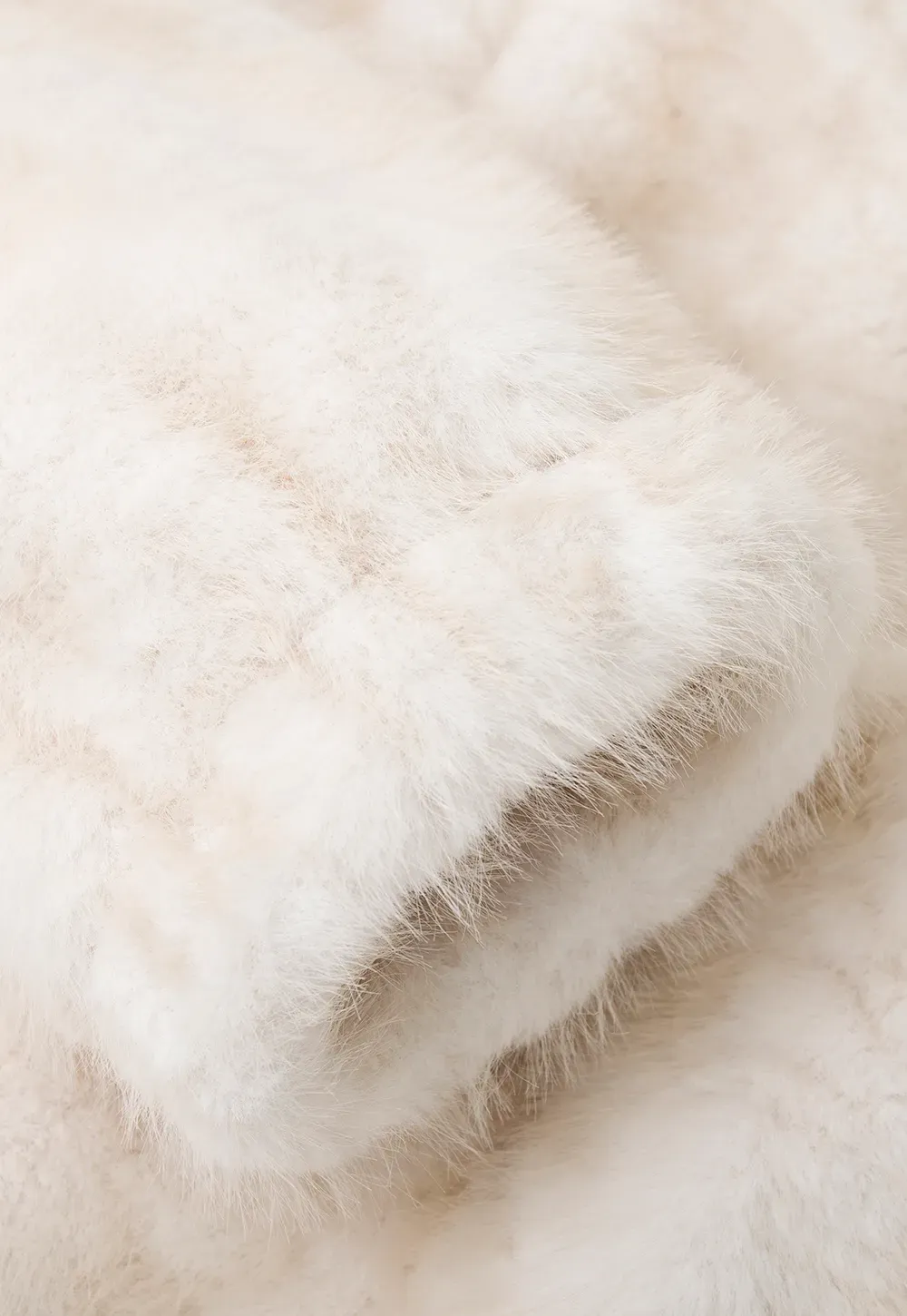 Faux Fur Oversized Coat with Toggle Closure
