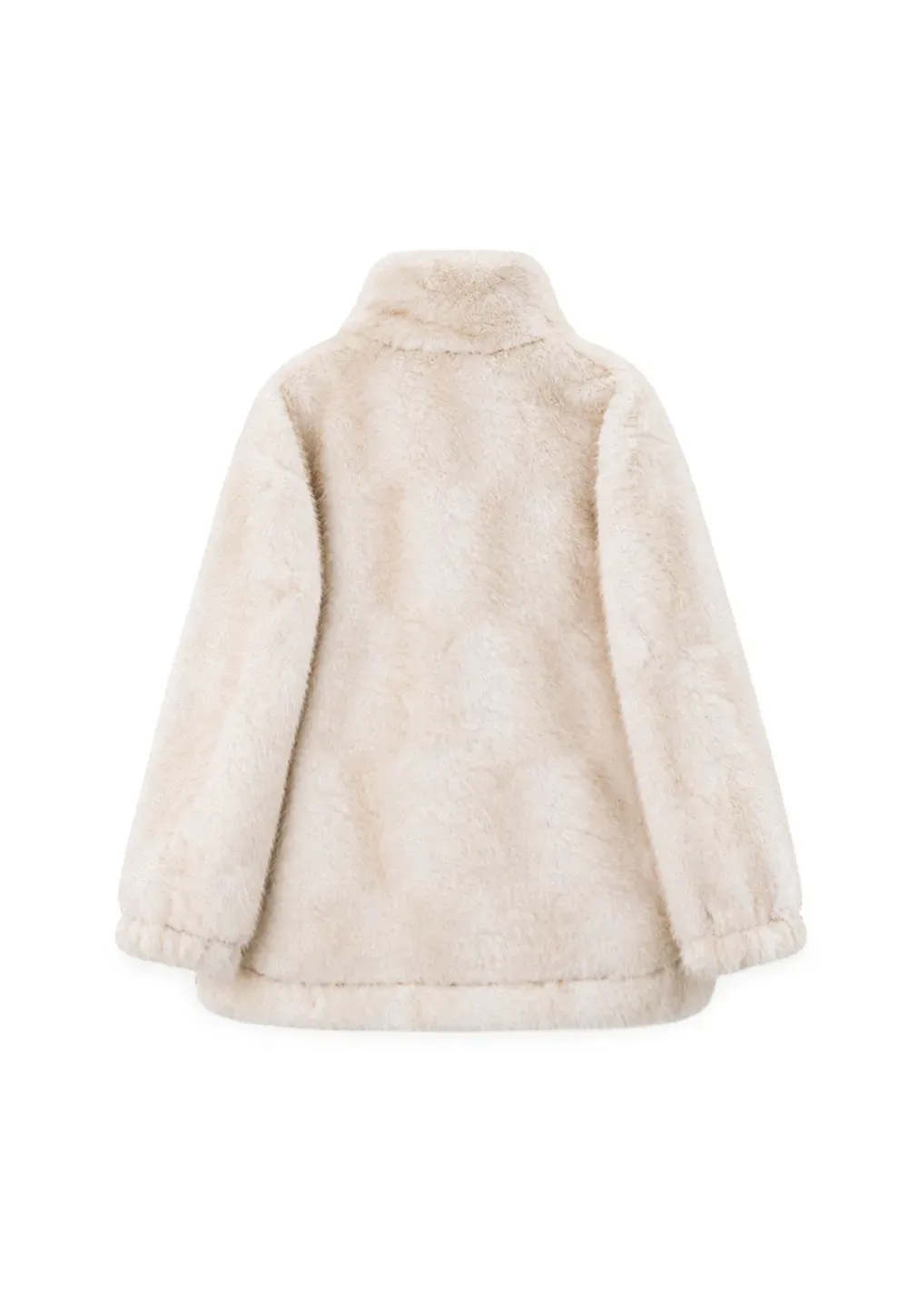 Faux Fur Oversized Coat with Toggle Closure