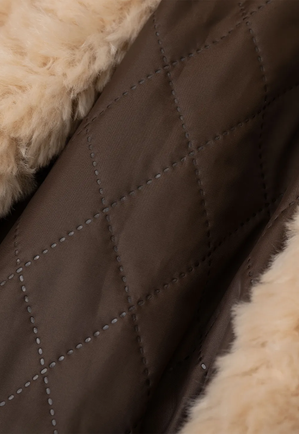Shearling Trimmed Corduroy Short Jacket