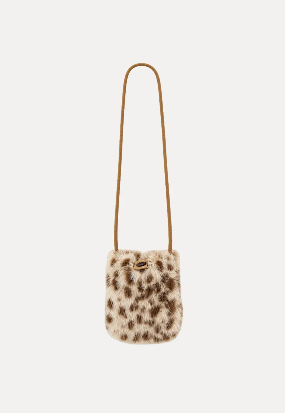 Leopard Print Faux Fur Collar Short Jacket