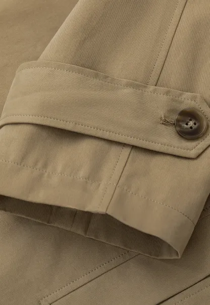 Double Breasted Belted Trench Coat