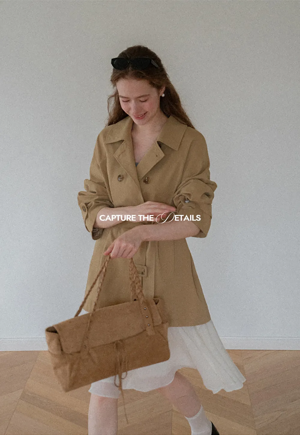 Double Breasted Belted Trench Coat
