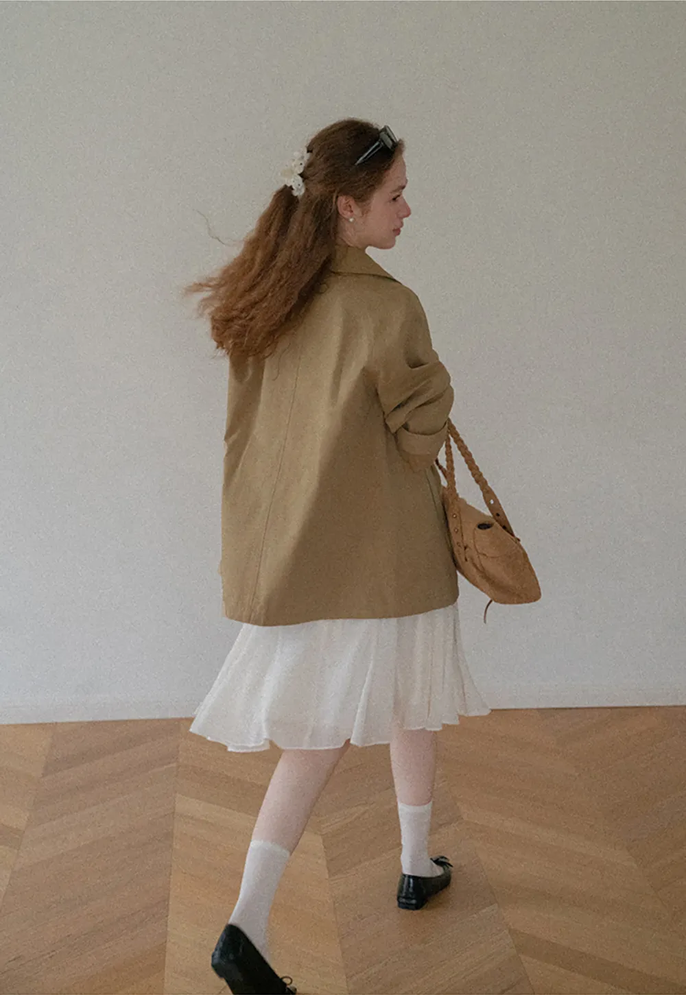 Double Breasted Belted Trench Coat