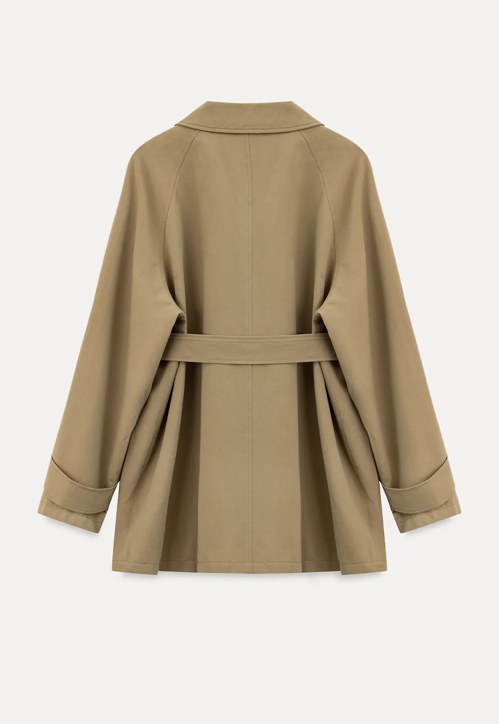 Double Breasted Belted Trench Coat