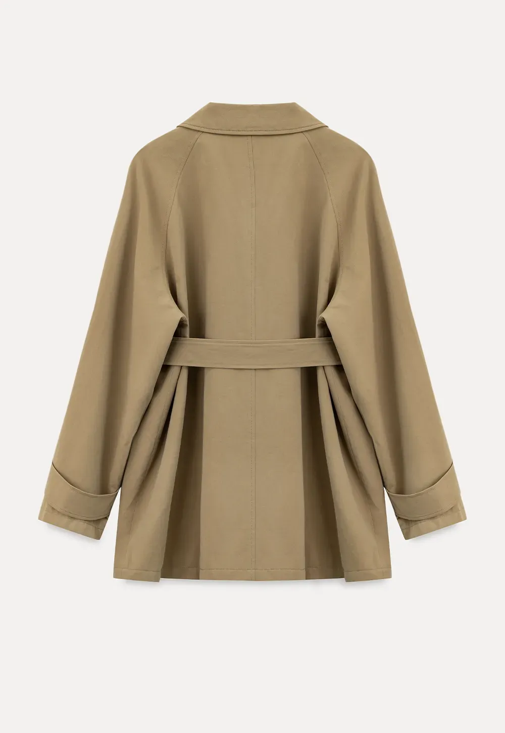 Double Breasted Belted Trench Coat