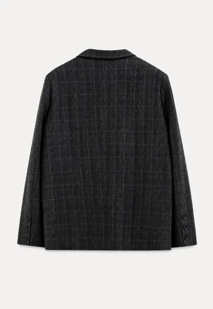Oversized Plaid Blazer Suit