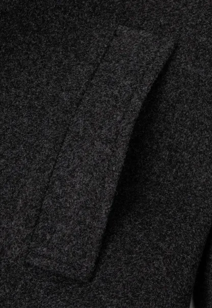 Cape Collar Double Breasted Wool Coat