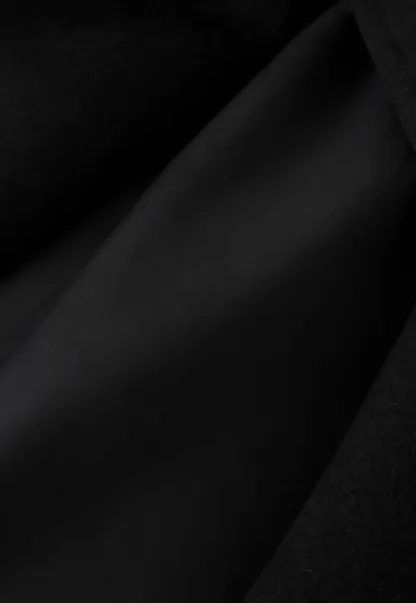 Asymmetrical Lapel Belted Wool Coat