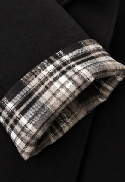 Asymmetrical Lapel Belted Wool Coat