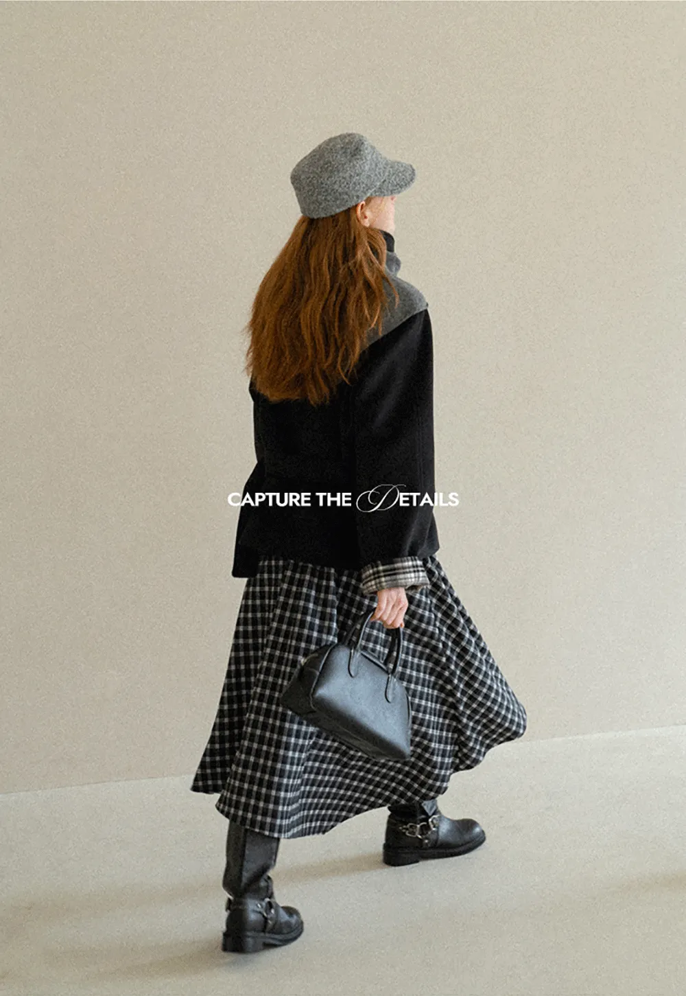 Asymmetrical Lapel Belted Wool Coat
