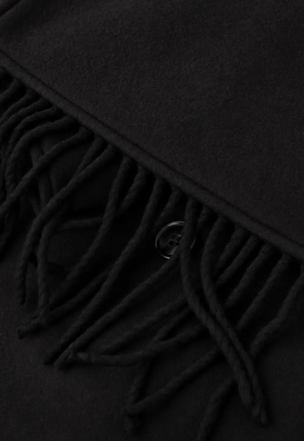 Double Breasted Notched Collar Wool Coat