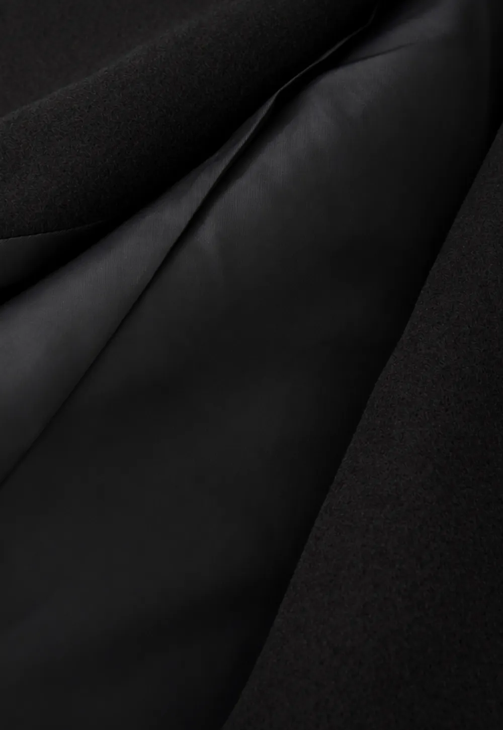 Double Breasted Notched Collar Wool Coat