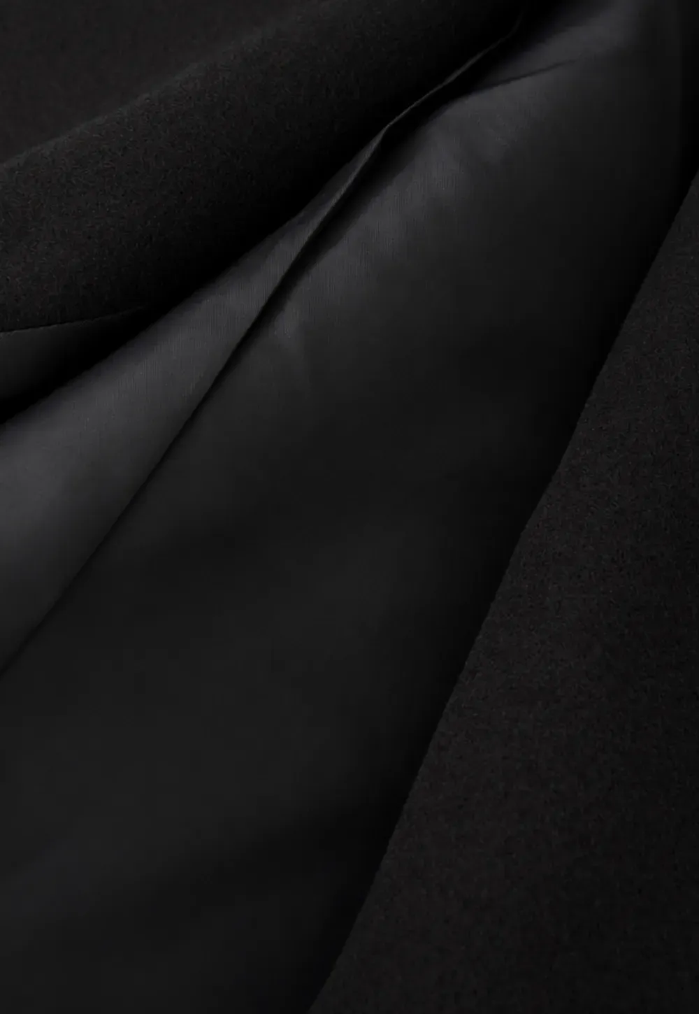 Double Breasted Notched Collar Wool Coat