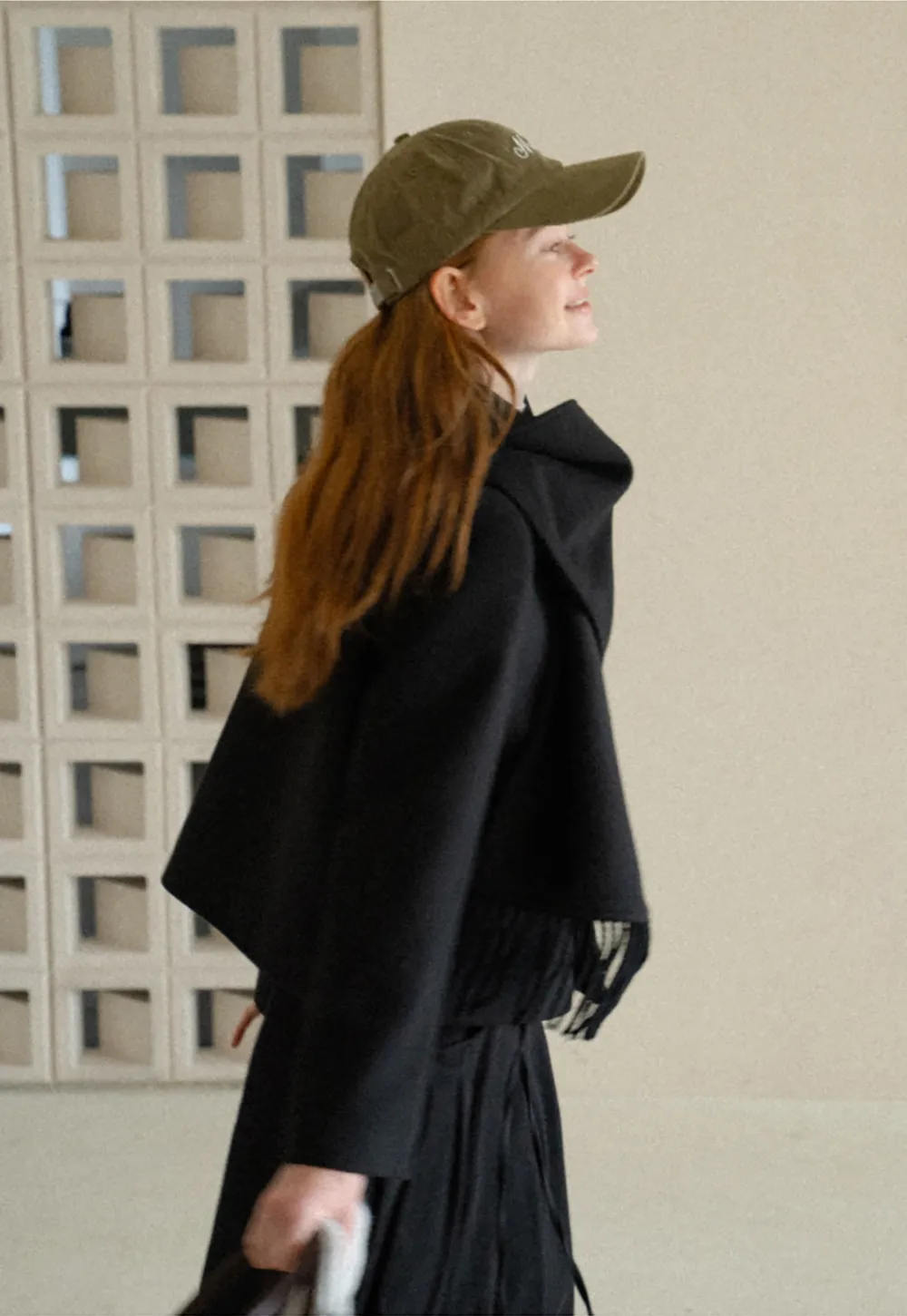 Double Breasted Notched Collar Wool Coat