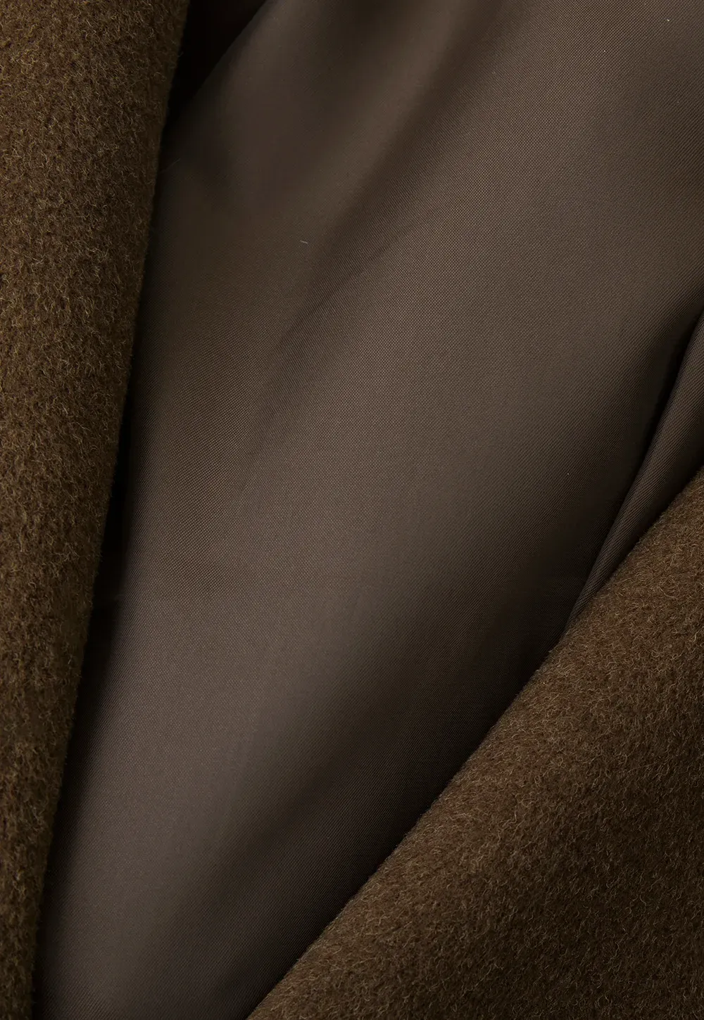 High Collar Belted Wool Coat