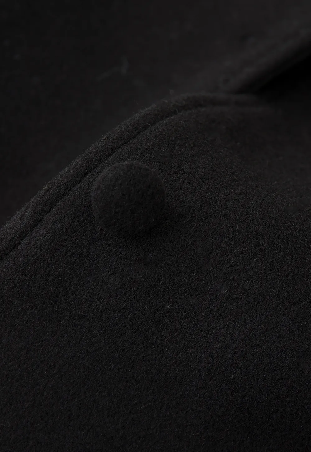 Faux Fur Trimmed Cape Wool Coat