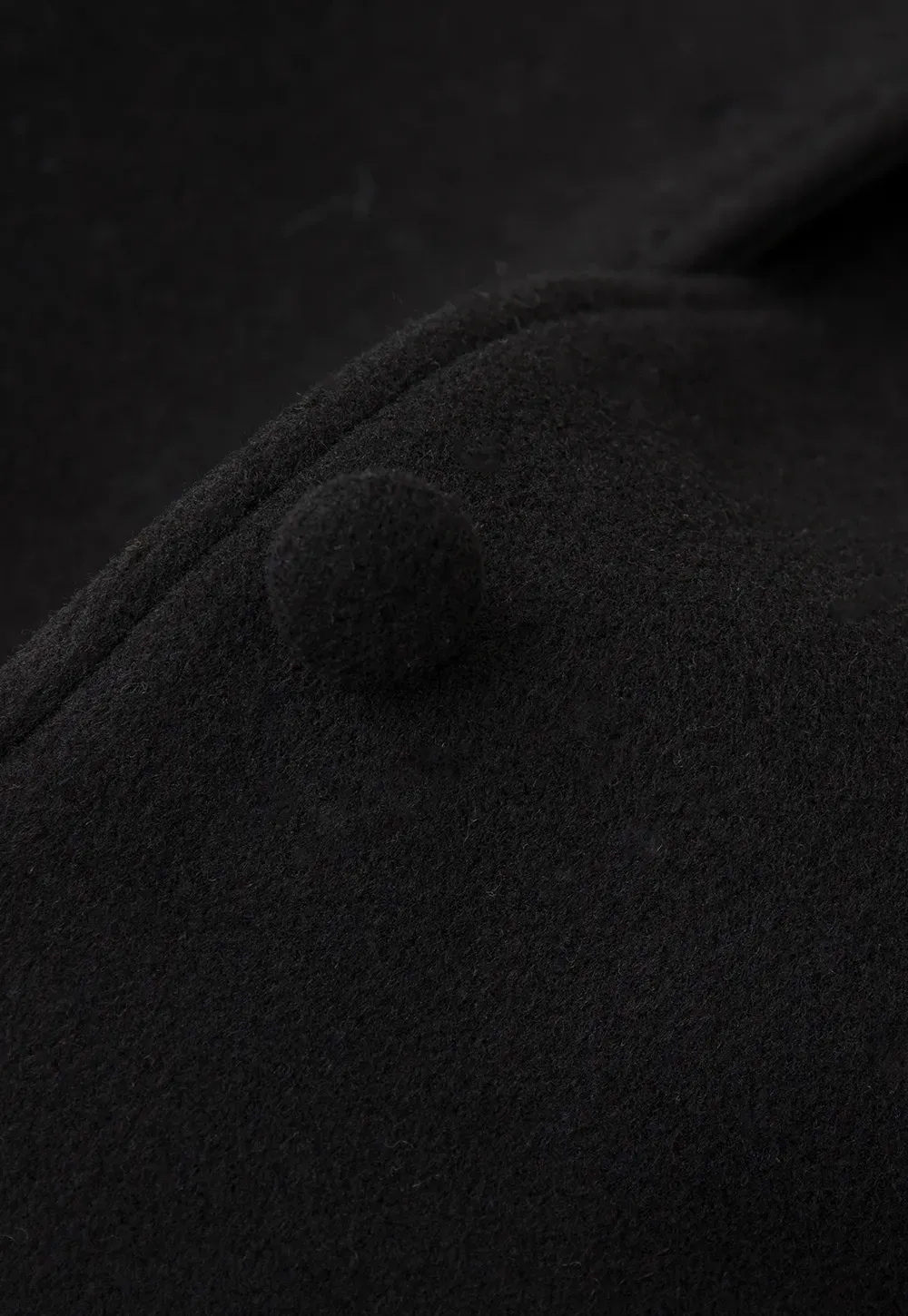 Faux Fur Trimmed Cape Wool Coat
