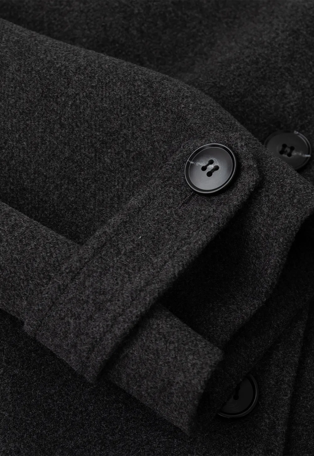 Peplum Waist Belted Wool Coat