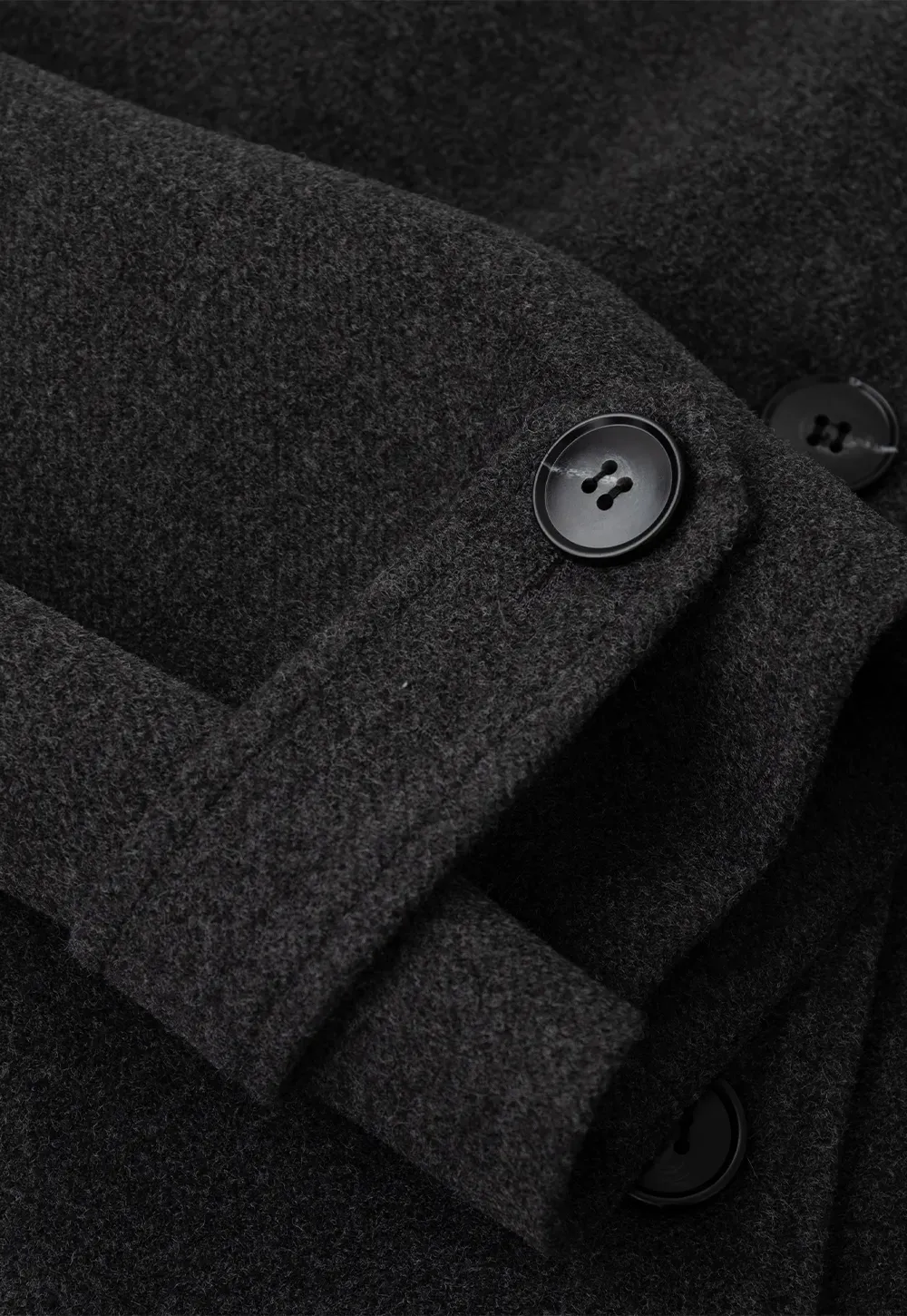 Peplum Waist Belted Wool Coat