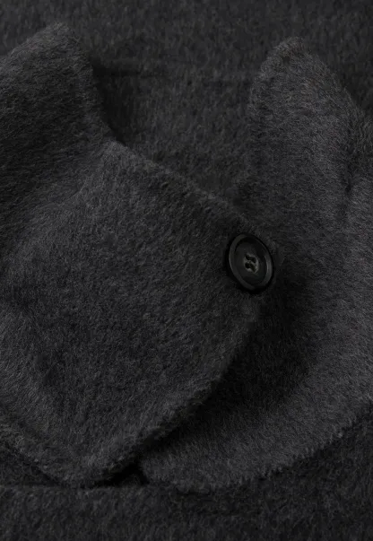 Oversized Wrap Coat with Wide Lapel and Belted Waist