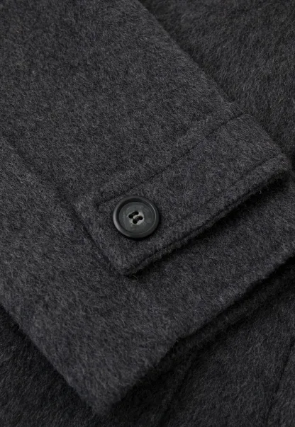 Oversized Wrap Coat with Wide Lapel and Belted Waist