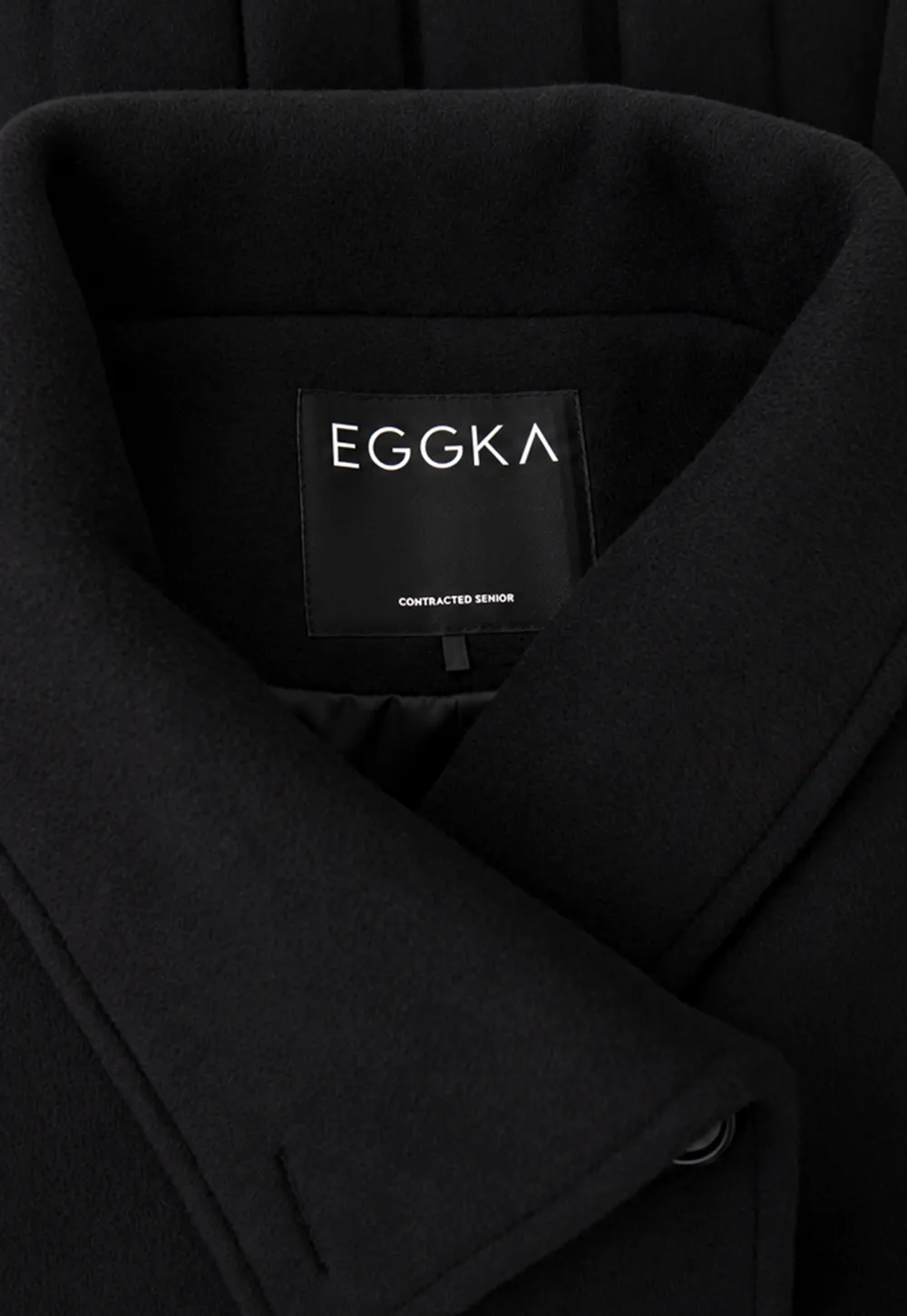 Peplum Hem Double Breasted Wool Coat