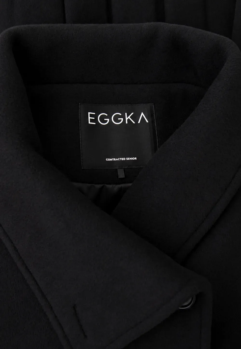 Peplum Hem Double Breasted Wool Coat