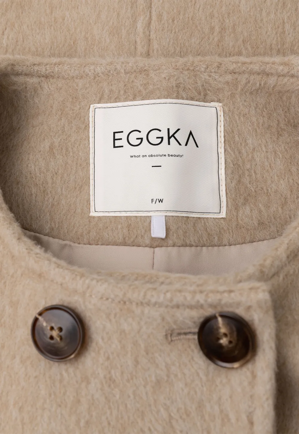 Faux Fur Collar Bow Tie Button Front Wool Coat