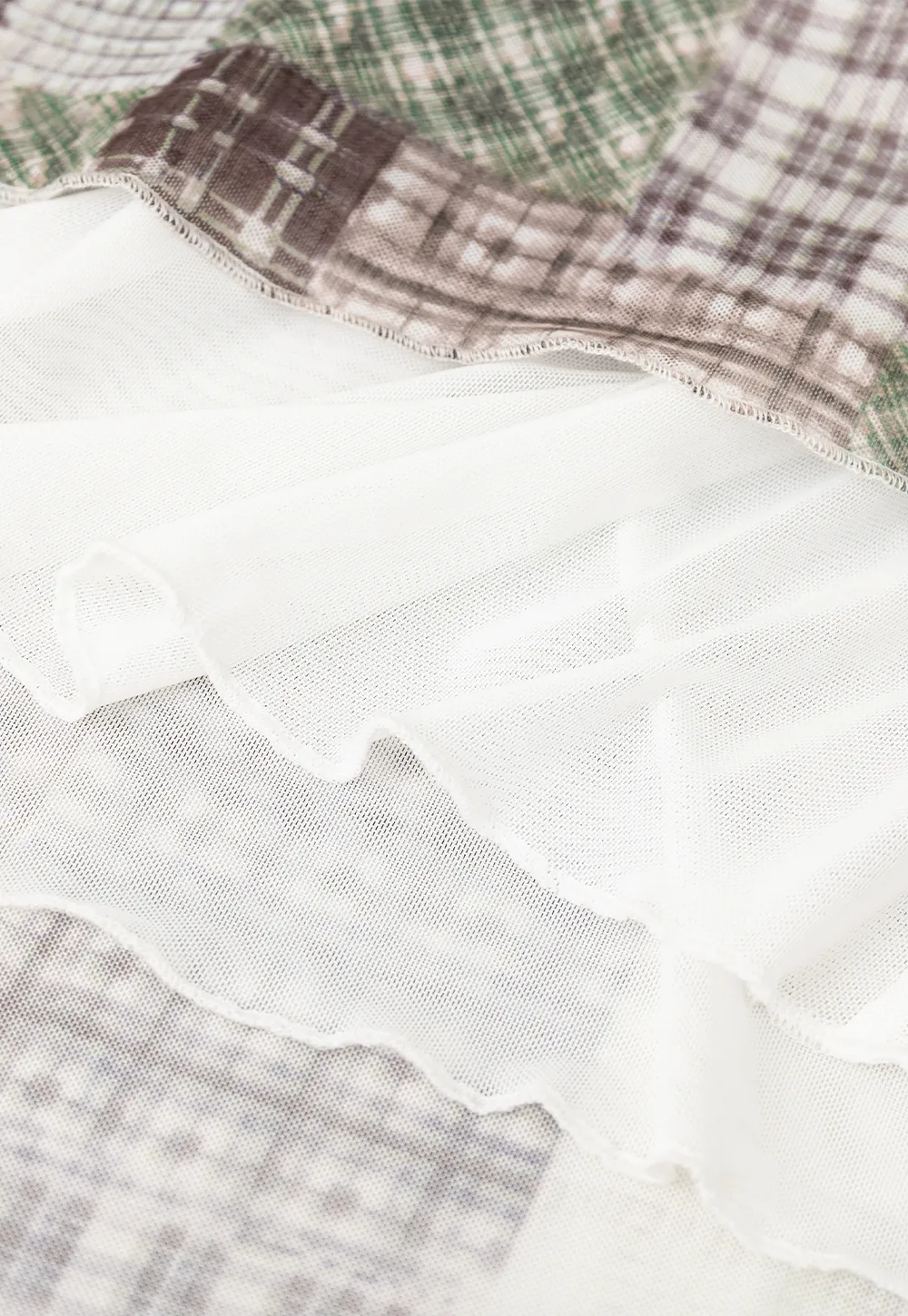 Patchwork Plaid Maxi Slip Dress