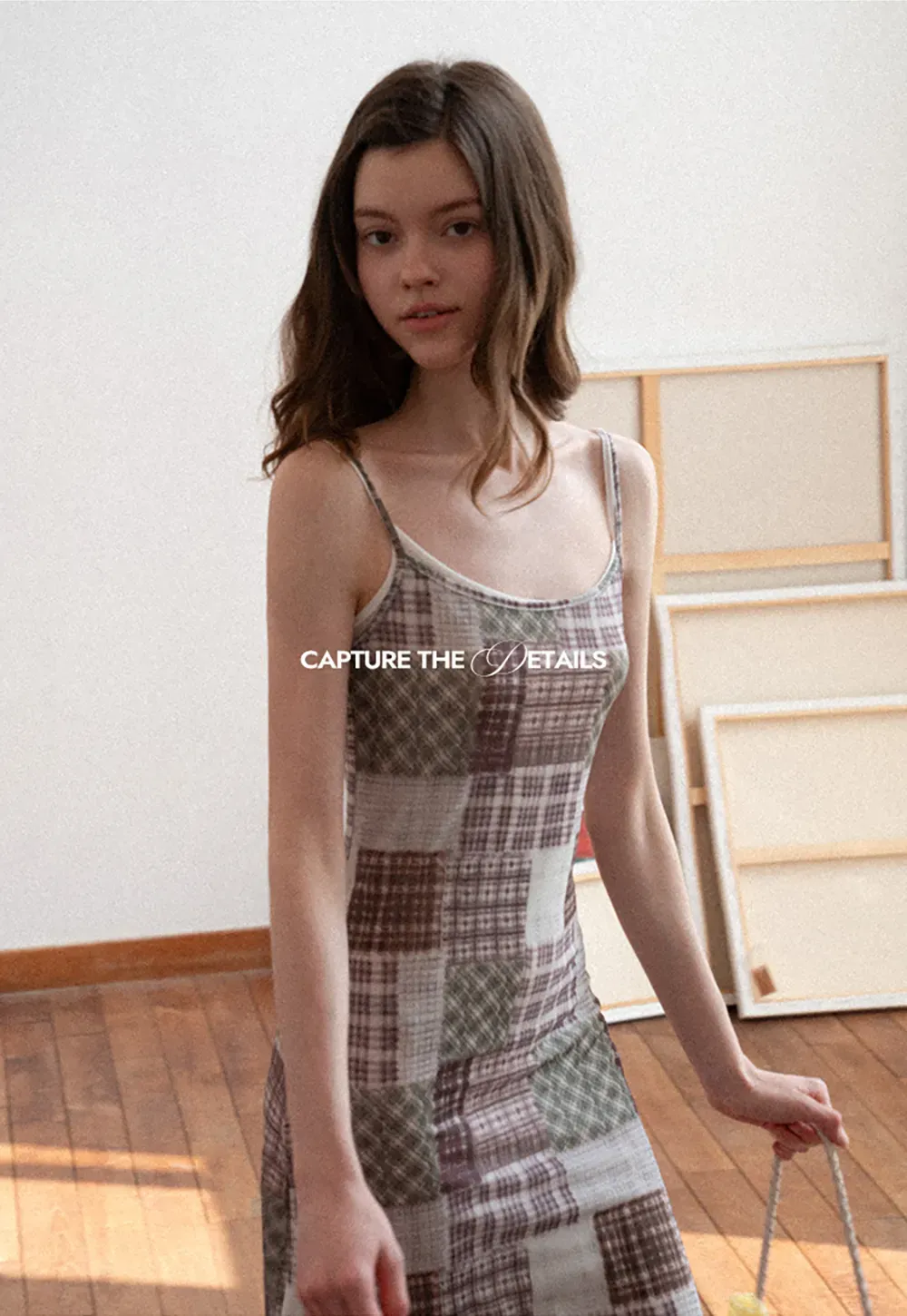 Patchwork Plaid Maxi Slip Dress