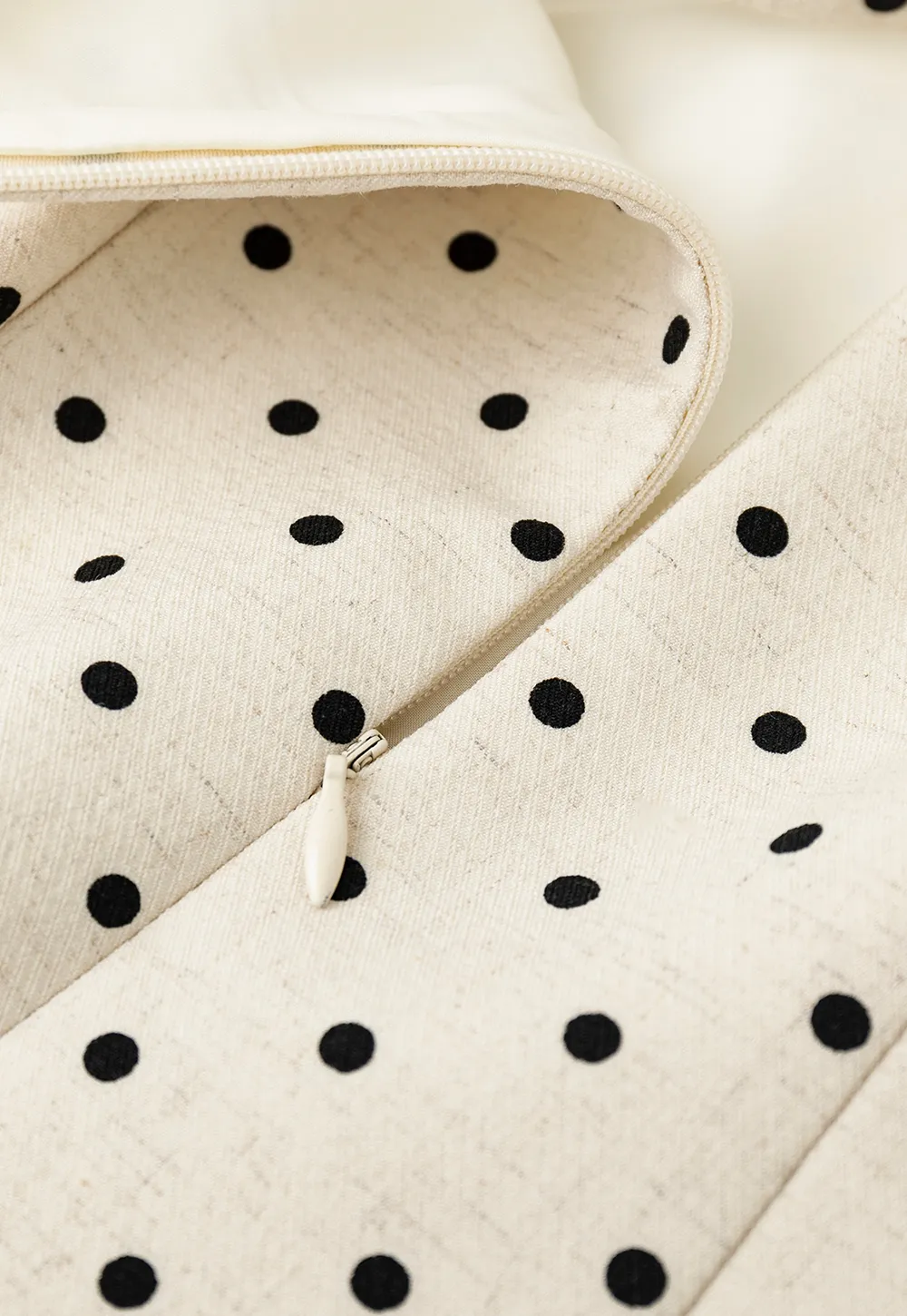 Polka dot sleeveless square neck dress